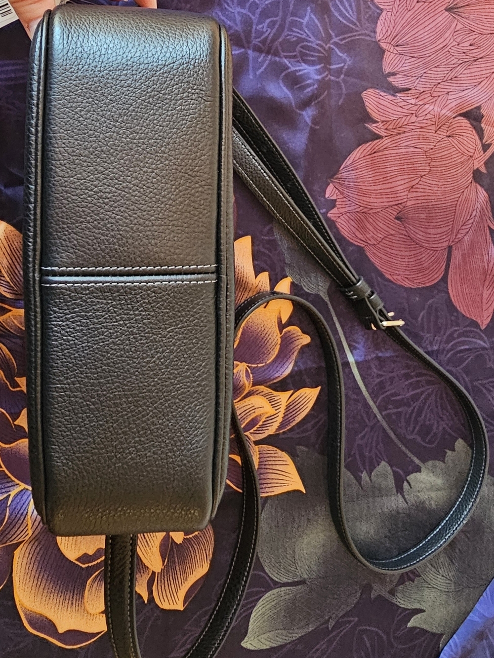Large Coach Signature Jamie Camera Bag Pebbled Black Leather Crossbody NWT - Picture 5 of 8